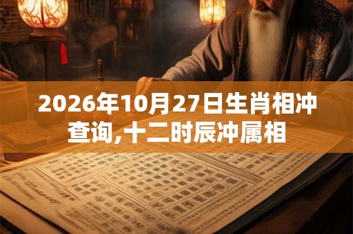 2026年10月27日生肖相冲查询,十二时辰冲属相