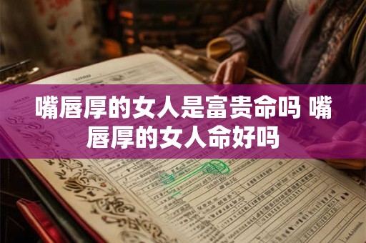 嘴唇厚的女人是富贵命吗 嘴唇厚的女人命好吗