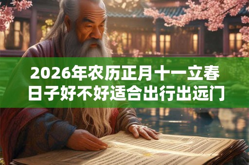 2026年农历正月十一立春日子好不好适合出行出远门吗？