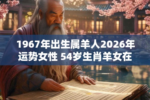 1967年出生属羊人2026年运势女性 54岁生肖羊女在2026年运气如何