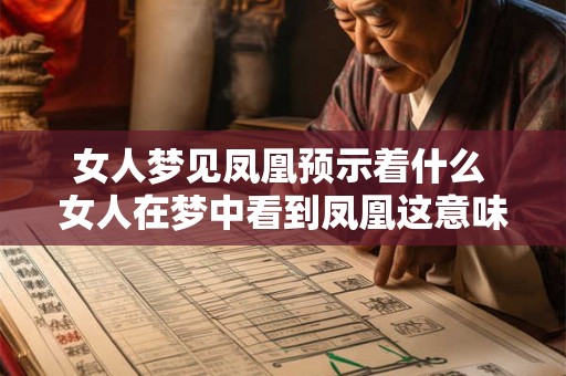 女人梦见凤凰预示着什么 女人在梦中看到凤凰这意味着什么