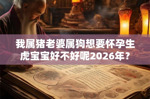 我属猪老婆属狗想要怀孕生虎宝宝好不好呢2026年？
