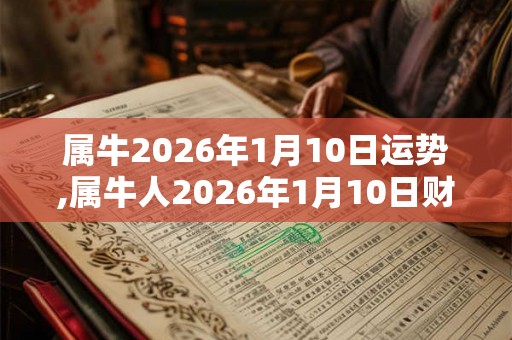 属牛2026年1月10日运势,属牛人2026年1月10日财运,生肖牛2026年1月10日运势