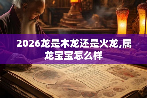 2026龙是木龙还是火龙,属龙宝宝怎么样