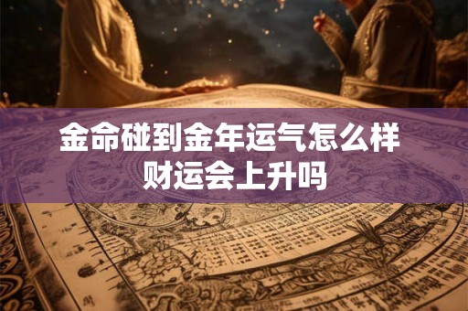 金命碰到金年运气怎么样 财运会上升吗