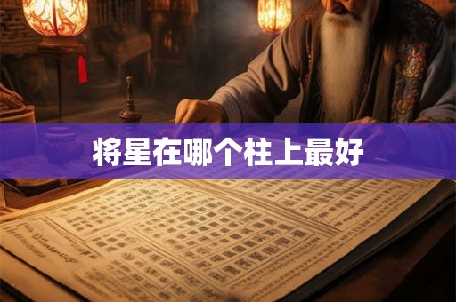 将星在哪个柱上最好