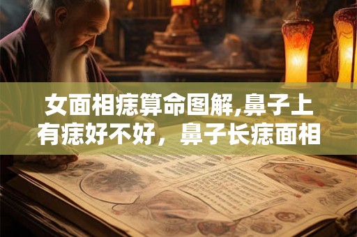 女面相痣算命图解,鼻子上有痣好不好，鼻子长痣面相图解
