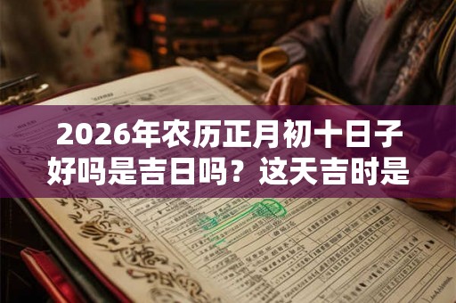 2026年农历正月初十日子好吗是吉日吗?这天吉时是什么时候? 2026年农历正月初十日子好吗是吉日吗?这天吉时是什么时候?