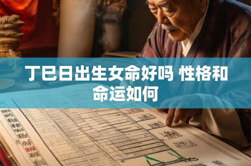 丁巳日出生女命好吗 性格和命运如何