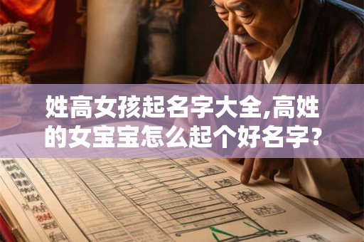 姓高女孩起名字大全,高姓的女宝宝怎么起个好名字？