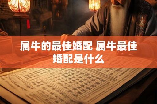 属牛的最佳婚配 属牛最佳婚配是什么