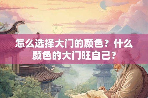怎么选择大门的颜色?什么颜色的大门旺自己? 怎么选择大门的颜色?什么颜色的大门旺自己?