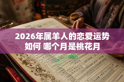 2026年属羊人的恋爱运势如何 哪个月是桃花月