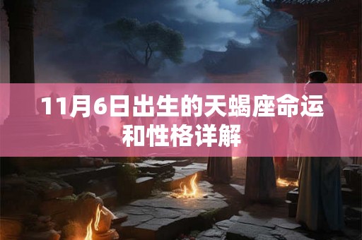 11月6日出生的天蝎座命运和性格详解 11月6日出生的天蝎座命运和性格详解