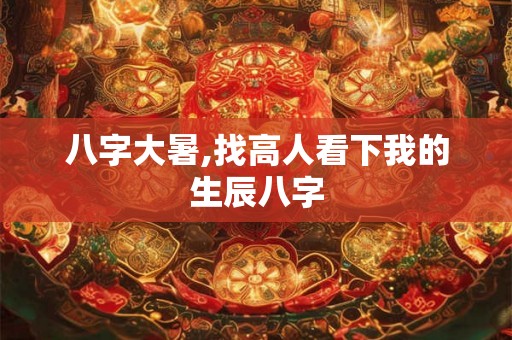 八字大暑,找高人看下我的生辰八字 八字大暑,找高人看下我的生辰八字