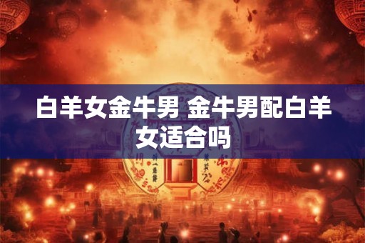 白羊女金牛男 金牛男配白羊女适合吗