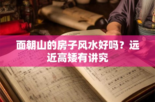 面朝山的房子风水好吗？远近高矮有讲究