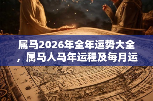 属马2026年全年运势大全,属马人马年运程及每月运势详解 属马2026年全年运势大全,属马人马年运程及每月运势详解