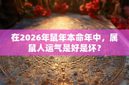 在2026年鼠年本命年中，属鼠人运气是好是坏？
