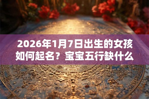 2026年1月7日出生的女孩如何起名？宝宝五行缺什么？