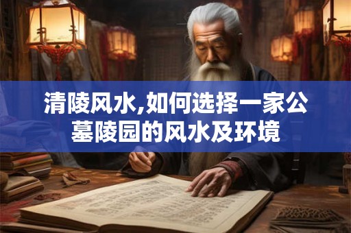 清陵风水,如何选择一家公墓陵园的风水及环境