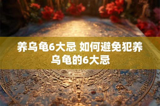 养乌龟6大忌 如何避免犯养乌龟的6大忌 养乌龟6大忌 如何避免犯养乌龟的6大忌