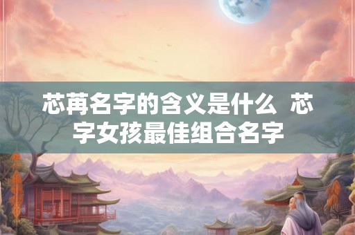 芯苒名字的含义是什么  芯字女孩最佳组合名字