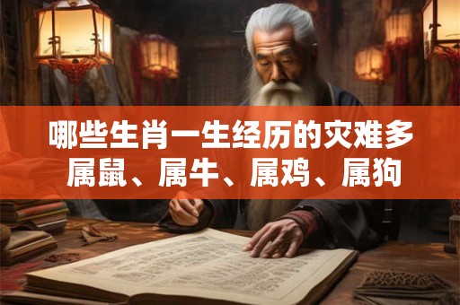 哪些生肖一生经历的灾难多 属鼠、属牛、属鸡、属狗 哪些生肖一生经历的灾难多 属鼠、属牛、属鸡、属狗