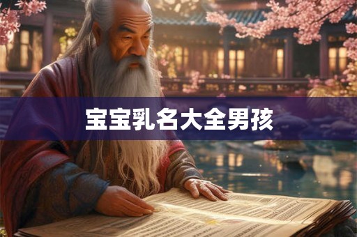 宝宝乳名大全男孩