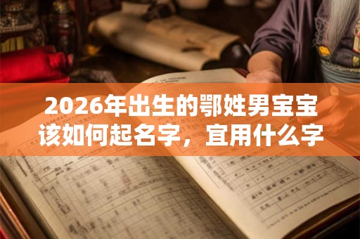 2026年出生的鄂姓男宝宝该如何起名字，宜用什么字。