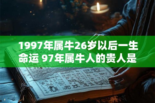 1997年属牛26岁以后一生命运 97年属牛人的贵人是什么生肖