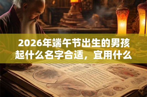 2026年端午节出生的男孩起什么名字合适，宜用什么字