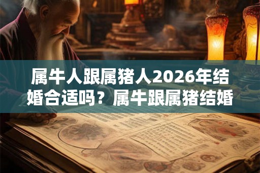 属牛人跟属猪人2026年结婚合适吗？属牛跟属猪结婚好不好？