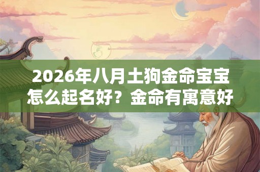 2026年八月土狗金命宝宝怎么起名好？金命有寓意好名!