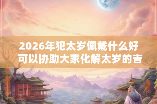 2026年犯太岁佩戴什么好 可以协助大家化解太岁的吉祥物