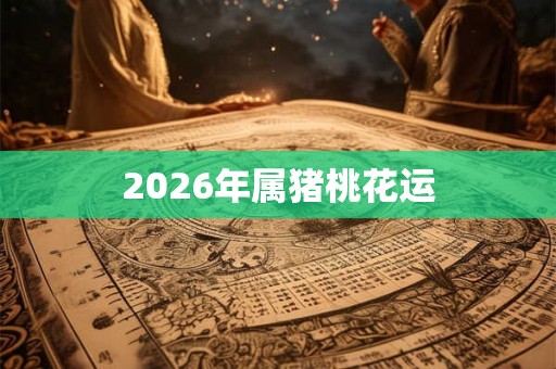2026年属猪桃花运