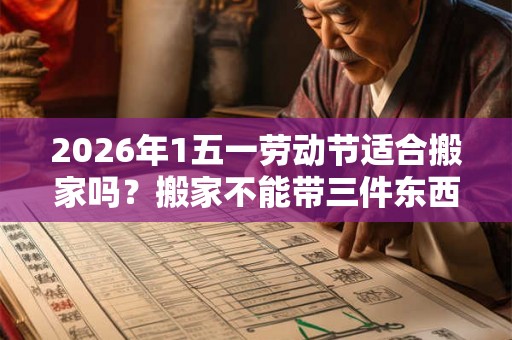 2026年1五一劳动节适合搬家吗?搬家不能带三件东西是什么? 2026年1五一劳动节适合搬家吗?搬家不能带三件东西是什么?