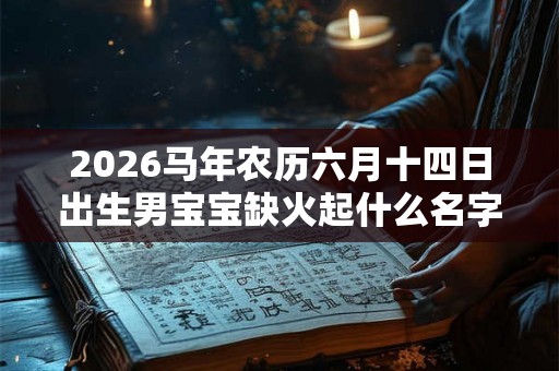 2026马年农历六月十四日出生男宝宝缺火起什么名字好？