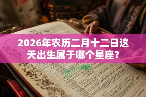 2026年农历二月十二日这天出生属于哪个星座？