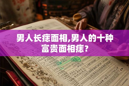 男人长痣面相,男人的十种富贵面相痣？