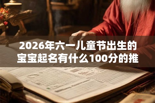 2026年六一儿童节出生的宝宝起名有什么100分的推荐