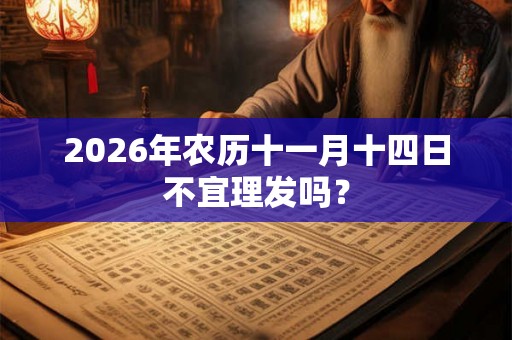 2026年农历十一月十四日不宜理发吗？