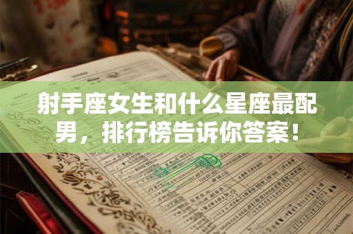 射手座女生和什么星座最配男，排行榜告诉你答案！