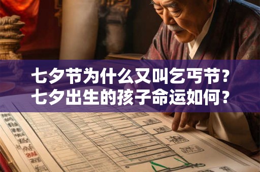 七夕节为什么又叫乞丐节？七夕出生的孩子命运如何？