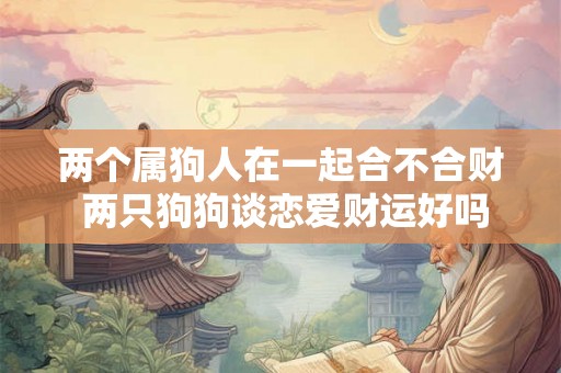 两个属狗人在一起合不合财 两只狗狗谈恋爱财运好吗