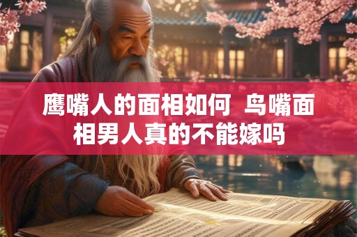 鹰嘴人的面相如何  鸟嘴面相男人真的不能嫁吗