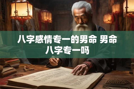 八字感情专一的男命 男命八字专一吗 八字感情专一的男命 男命八字专一吗