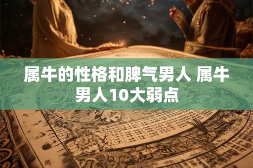 属牛的性格和脾气男人 属牛男人10大弱点