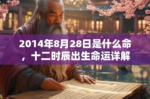 2014年8月28日是什么命，十二时辰出生命运详解