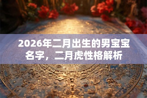 2026年二月出生的男宝宝名字,二月虎性格解析 2026年二月出生的男宝宝名字,二月虎性格解析